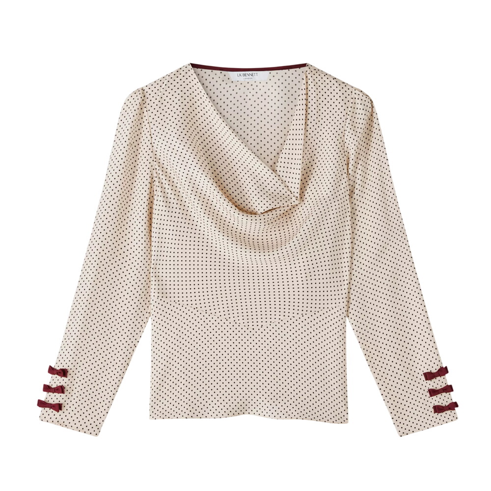 L.K. Bennett Tw Eva Cowl Neck Top